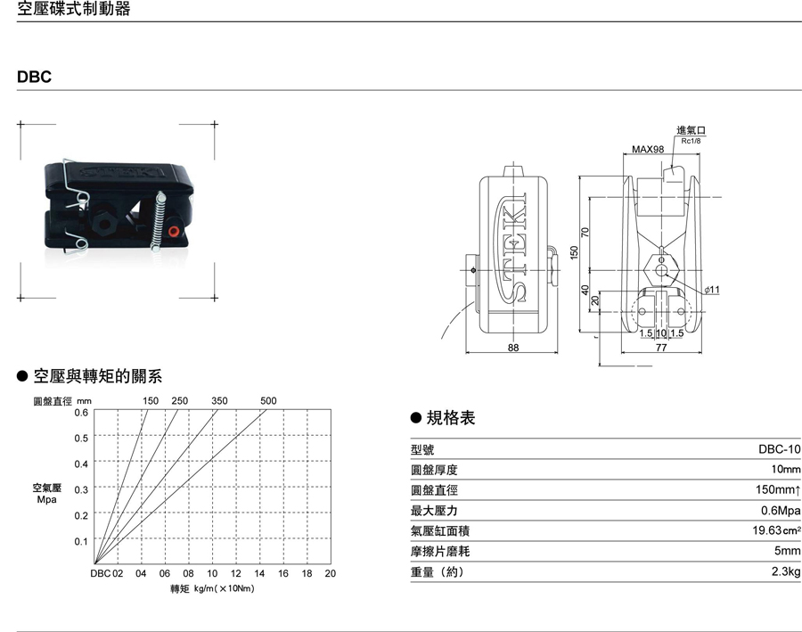 DBC型空压碟式制动器(图1)